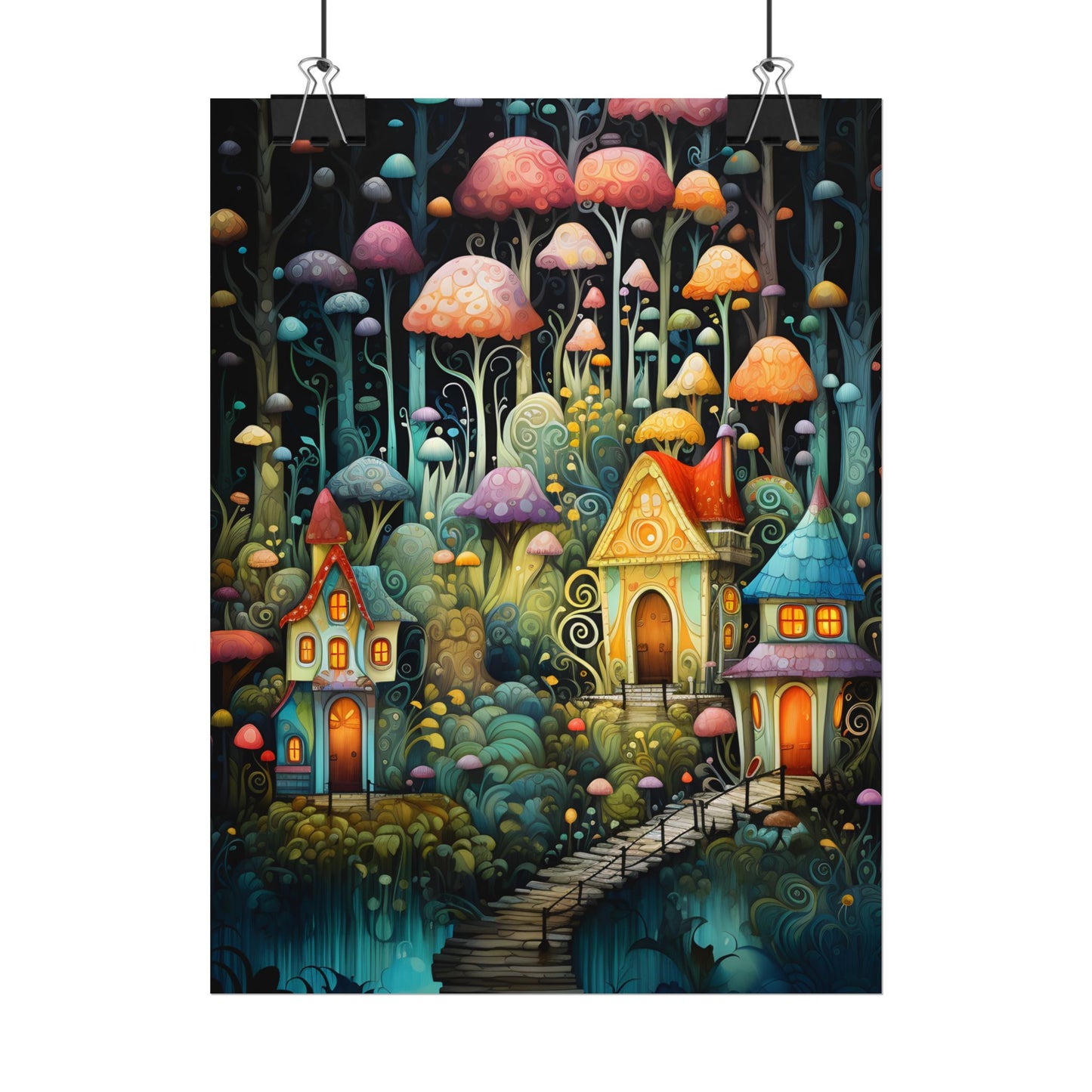 Enchanted Forest Fairies: A Classic Whimsical Artwork - Poster