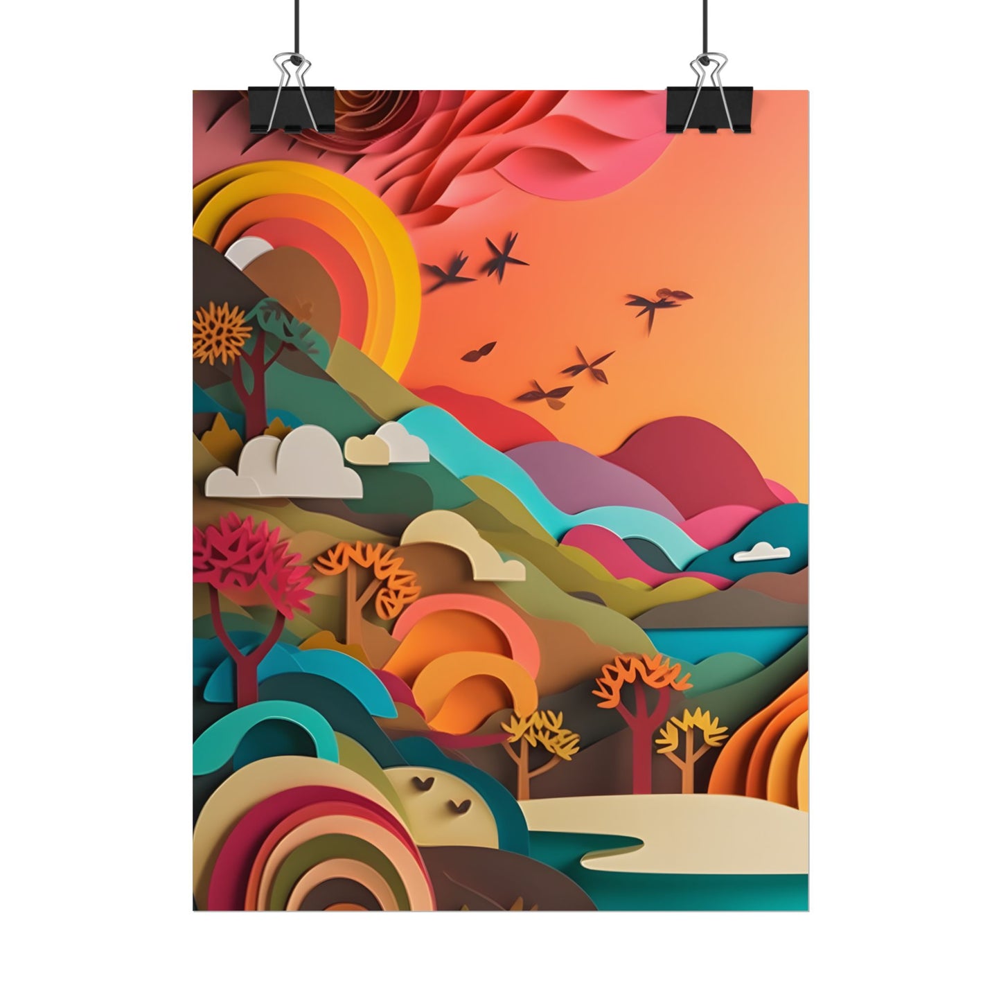 European Quilled Artwork: A Masterpiece of Paper Intricacy - Poster