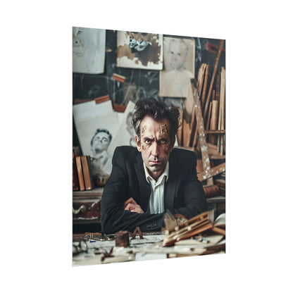 Intimate Self-Reflection: A Man's Portrait - Poster