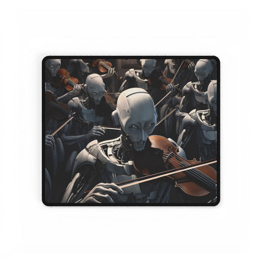 Sentient Robot Symphony: A Robot Orchestra - Desk Mat