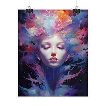 Otherworldly Celestial Dreams: Impressionistic Art Gallery - Poster
