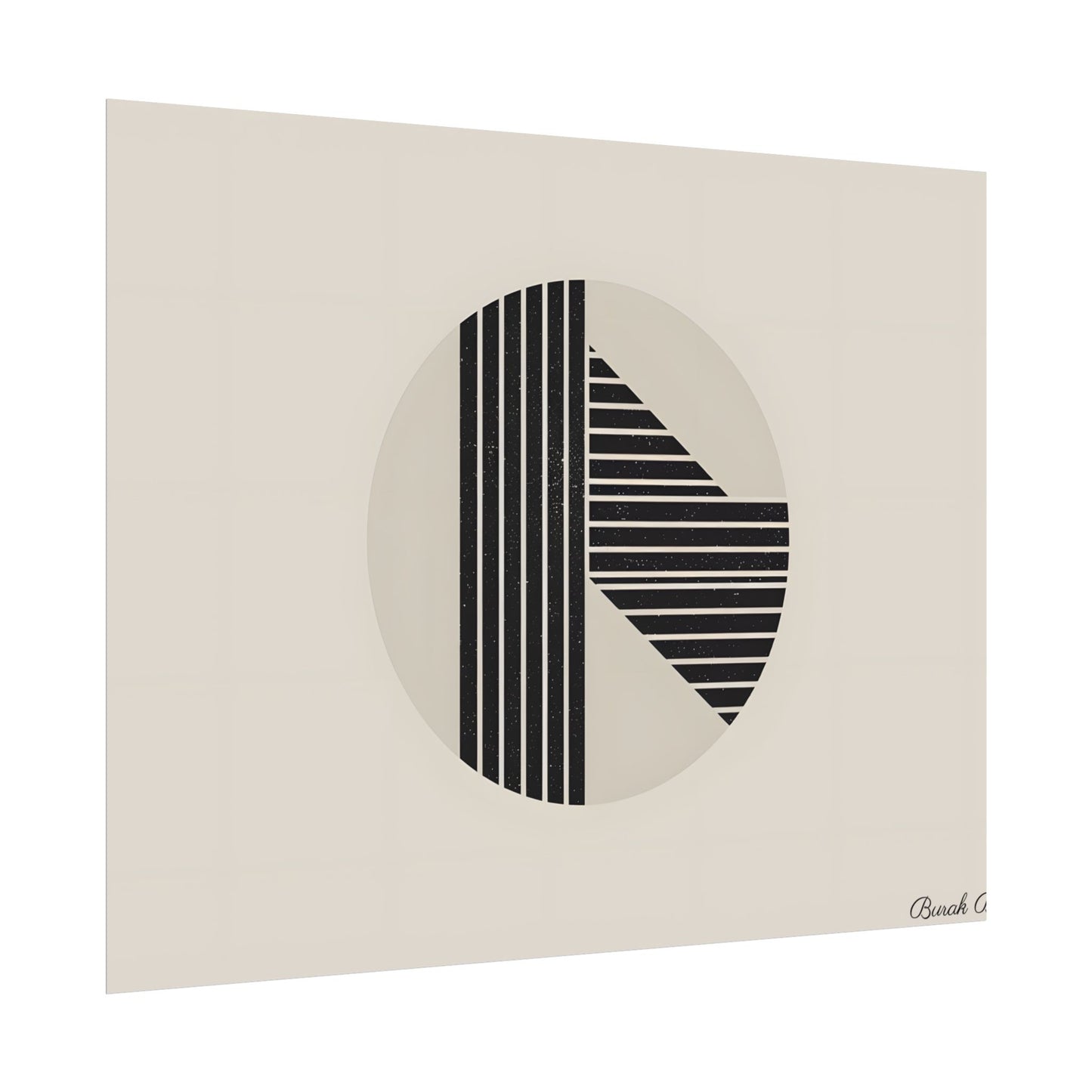 Modern Minimalist Poster: Bold Typography and Geometric Forms - Poster