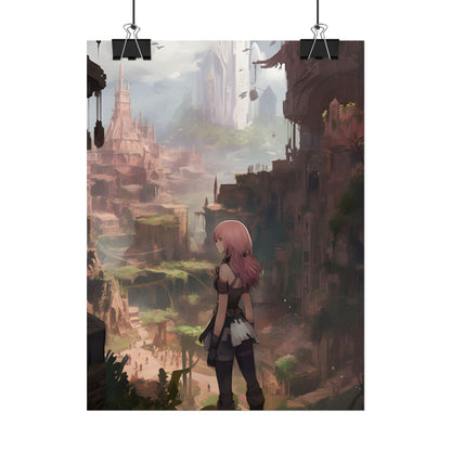 Birds in Flight: Anime-Style Avian Art - Poster