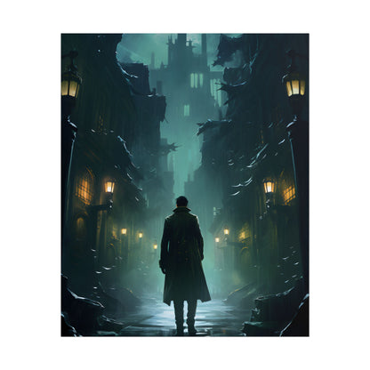 Urban Noir Detective: Mystery Solving Artwork - Poster