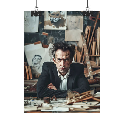Intimate Self-Reflection: A Man's Portrait - Poster