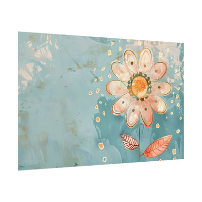 Whimsical Growth Mindset Flower: Blooming Art - Poster