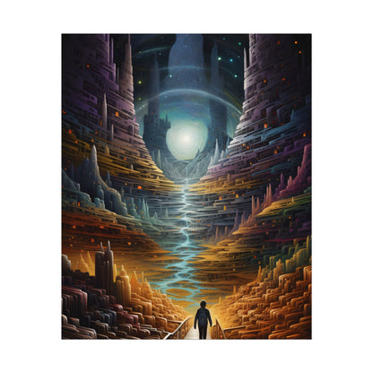 Space Explorer Journey: Astronaut in Cosmic Adventure - Poster