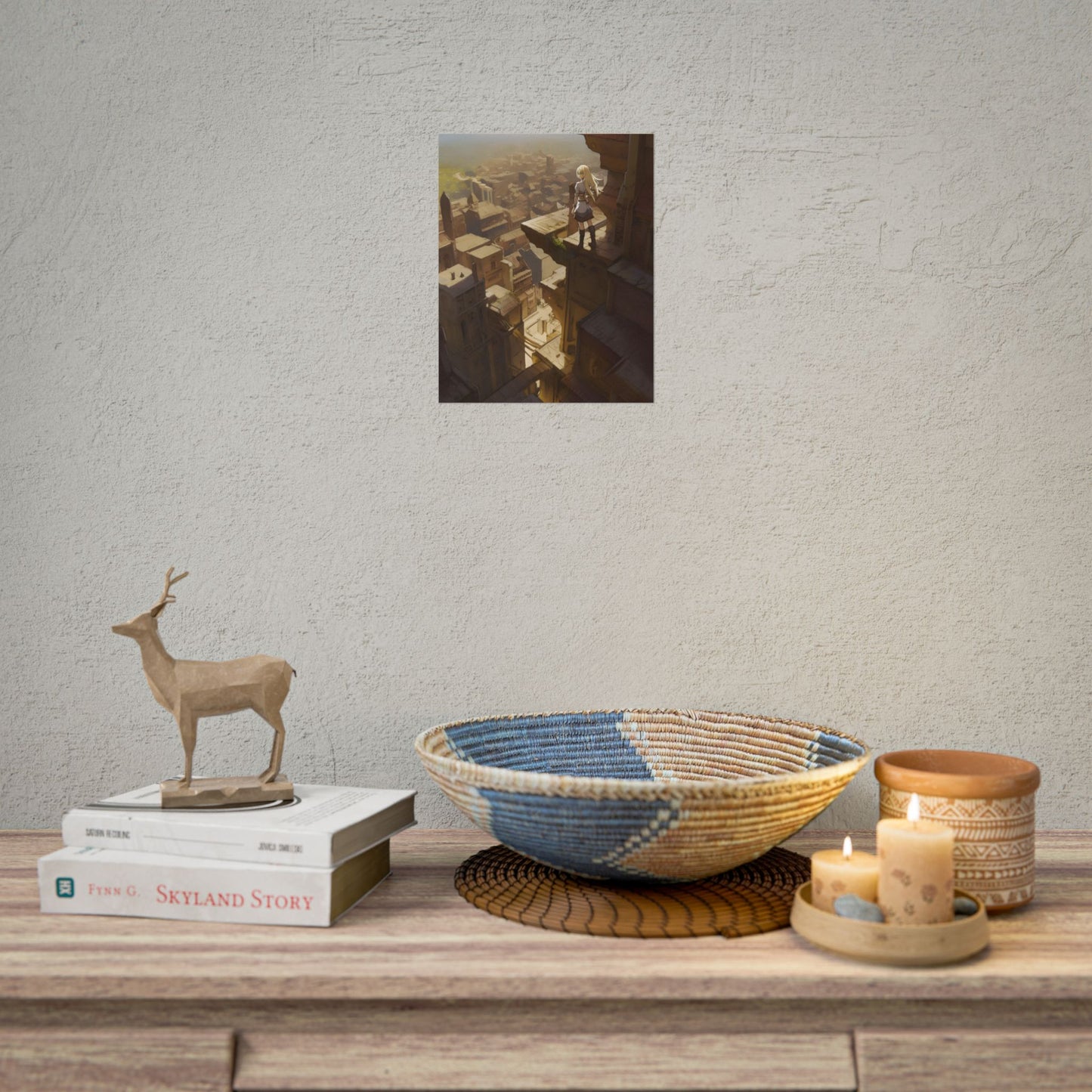 Peaceful Moments: Birds Soar High in Tranquility - Poster