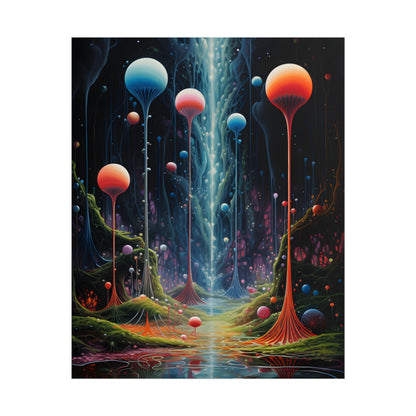 Celestial Dreams: Soft Blue Art Gallery - Poster