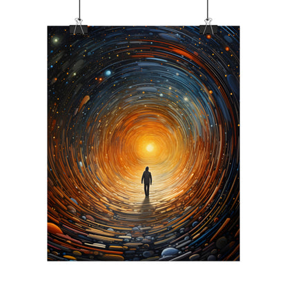 Space-Time Explorer: Intergalactic Adventure Digital Art - Poster