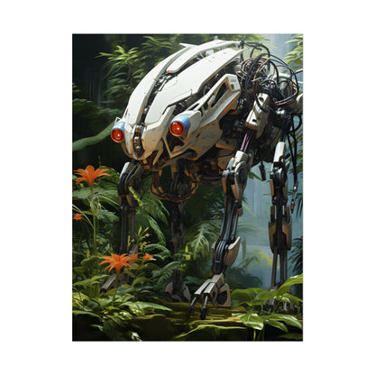 Robotic Wildlife Sanctuary: Harmony in Nature - Poster