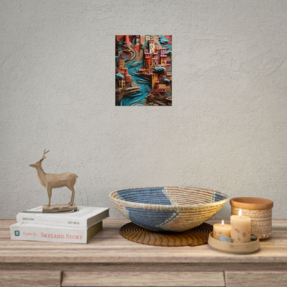 European Nature in Paper Quill: A Close-Up Artwork - Poster