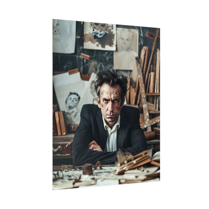 Intimate Self-Reflection: A Man's Portrait - Poster