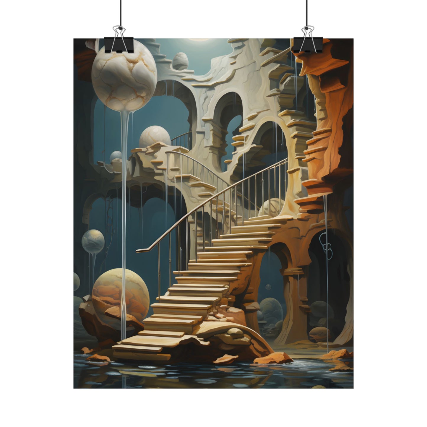 Person in Urban Oasis: Outdoors Artwork - Poster