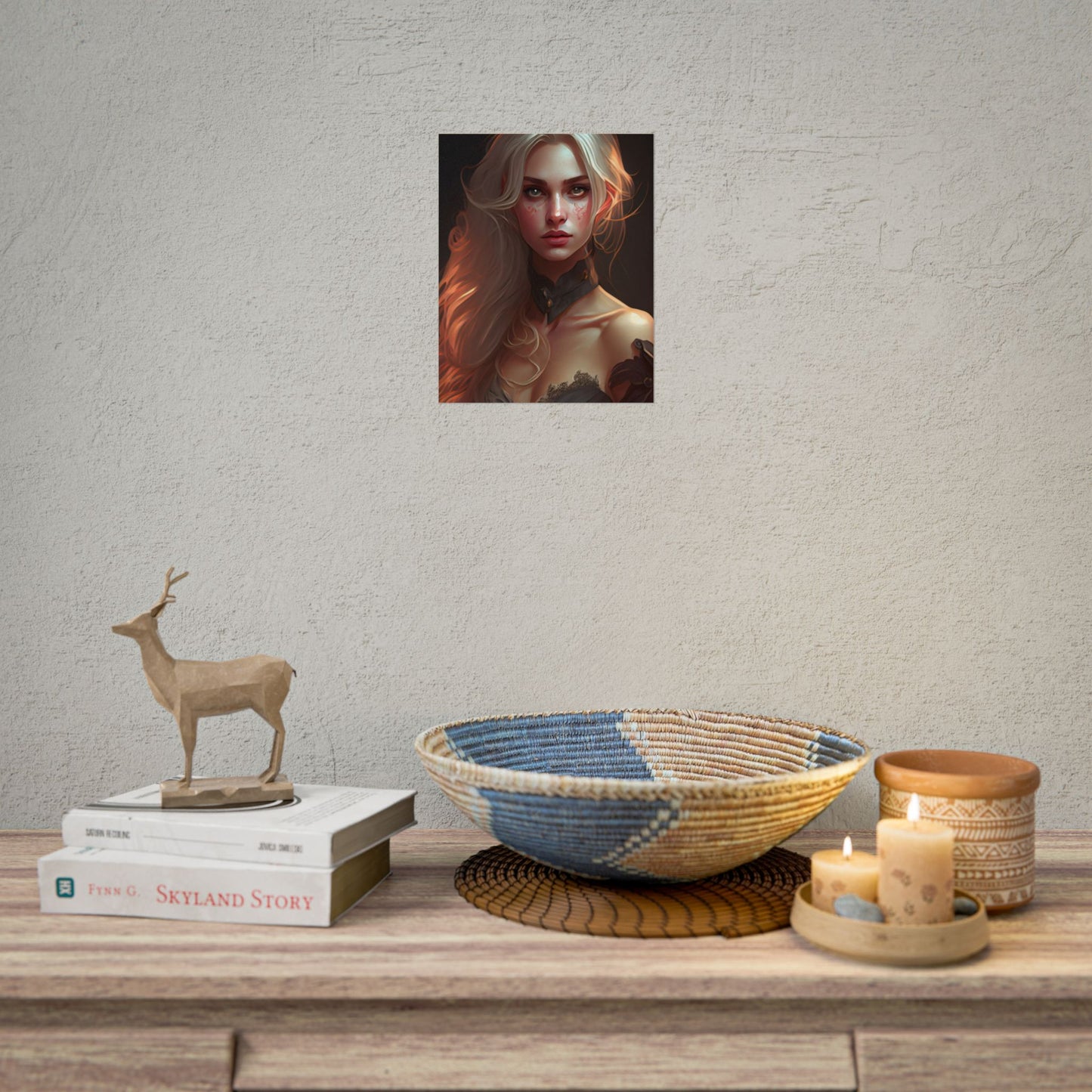 Blonde Beauty: Artistic Portrait of a Woman - Poster