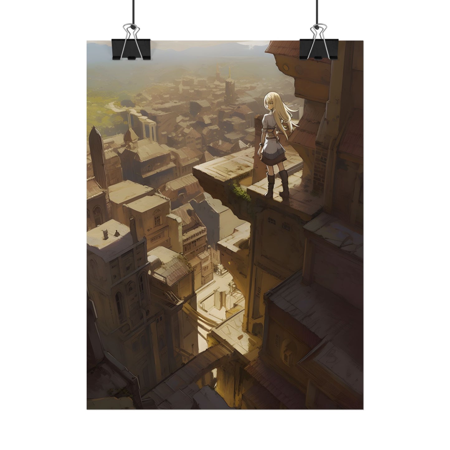 Peaceful Moments: Birds Soar High in Tranquility - Poster