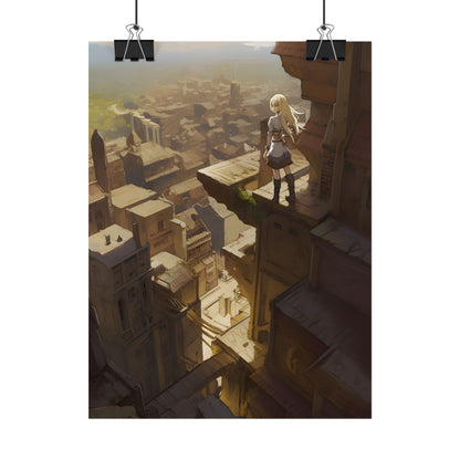 Peaceful Moments: Birds Soar High in Tranquility - Poster