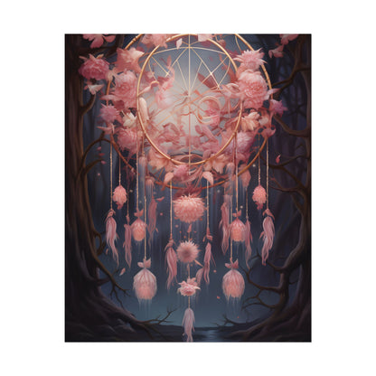 Ethereal Dreamcatcher Realm: Surreal Landscape Art - Poster