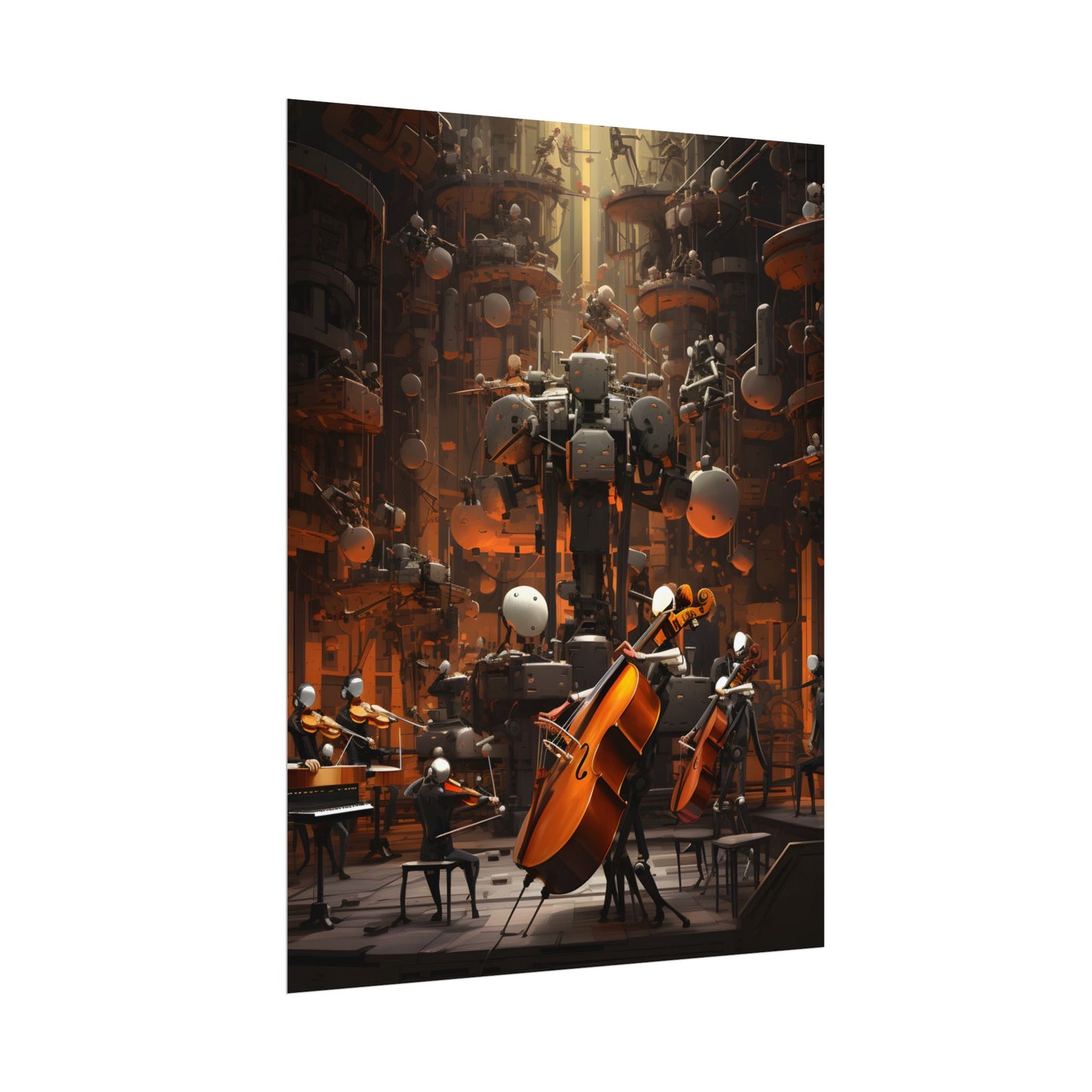 6 Sentient Robot Musicians: A Symphony of Artistic Expression - Poster