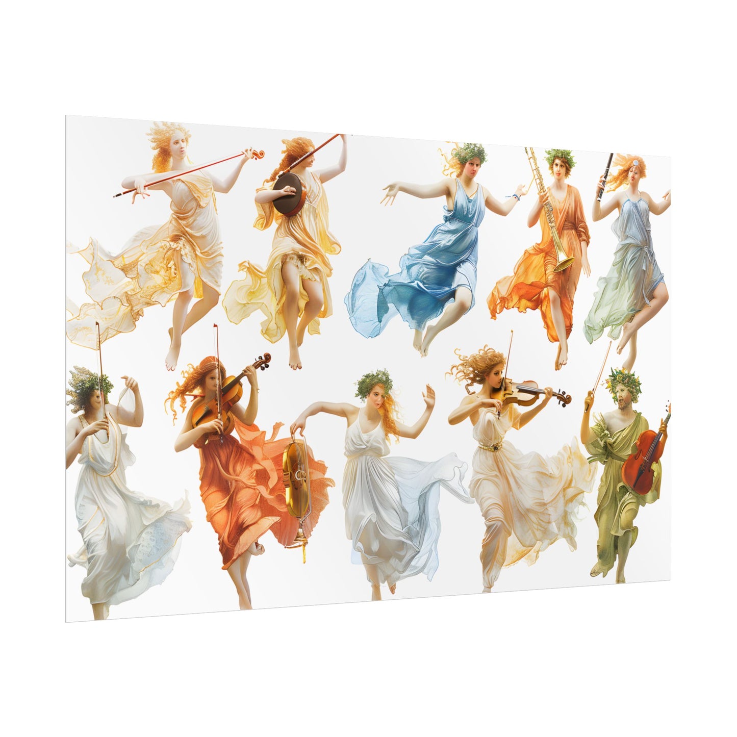 Ethereal Goddesses of Greece: Athena to Nemesis Artwork - Poster