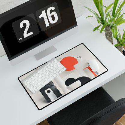 Minimalist Product Mystery: Bold Illustration Art - Desk Mat