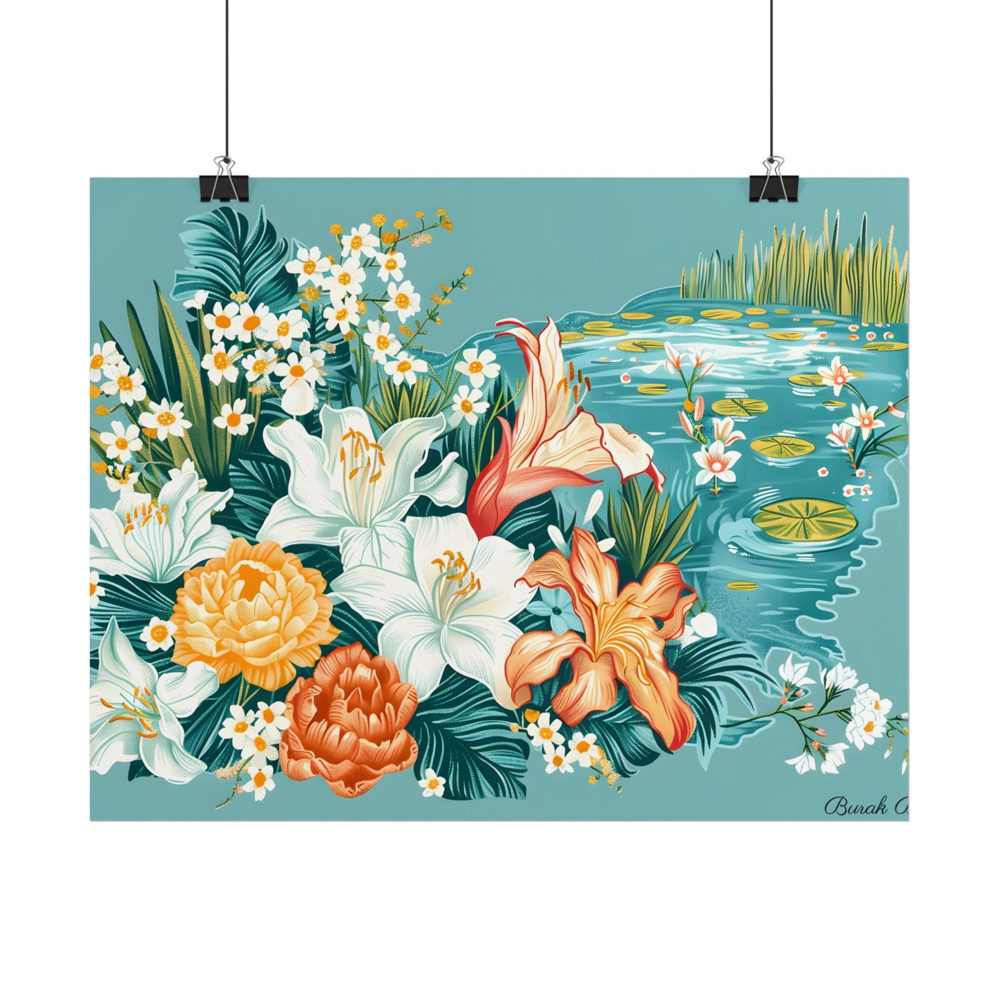 Vibrant Florida State Map: Colorful Artwork - Poster