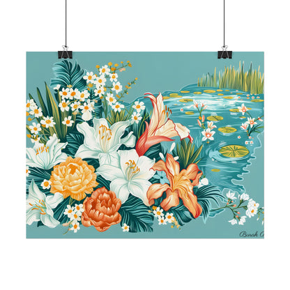 Vibrant Florida State Map: Colorful Artwork - Poster