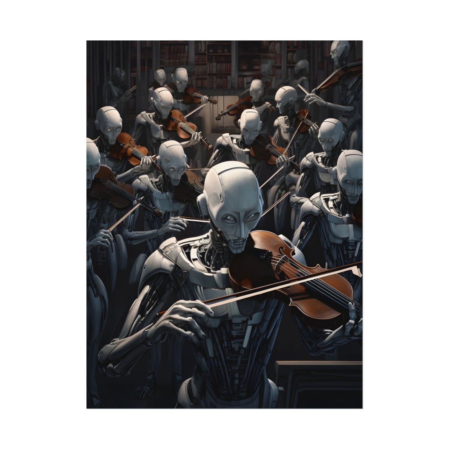 Sentient Robot Symphony: A Robot Orchestra - Poster