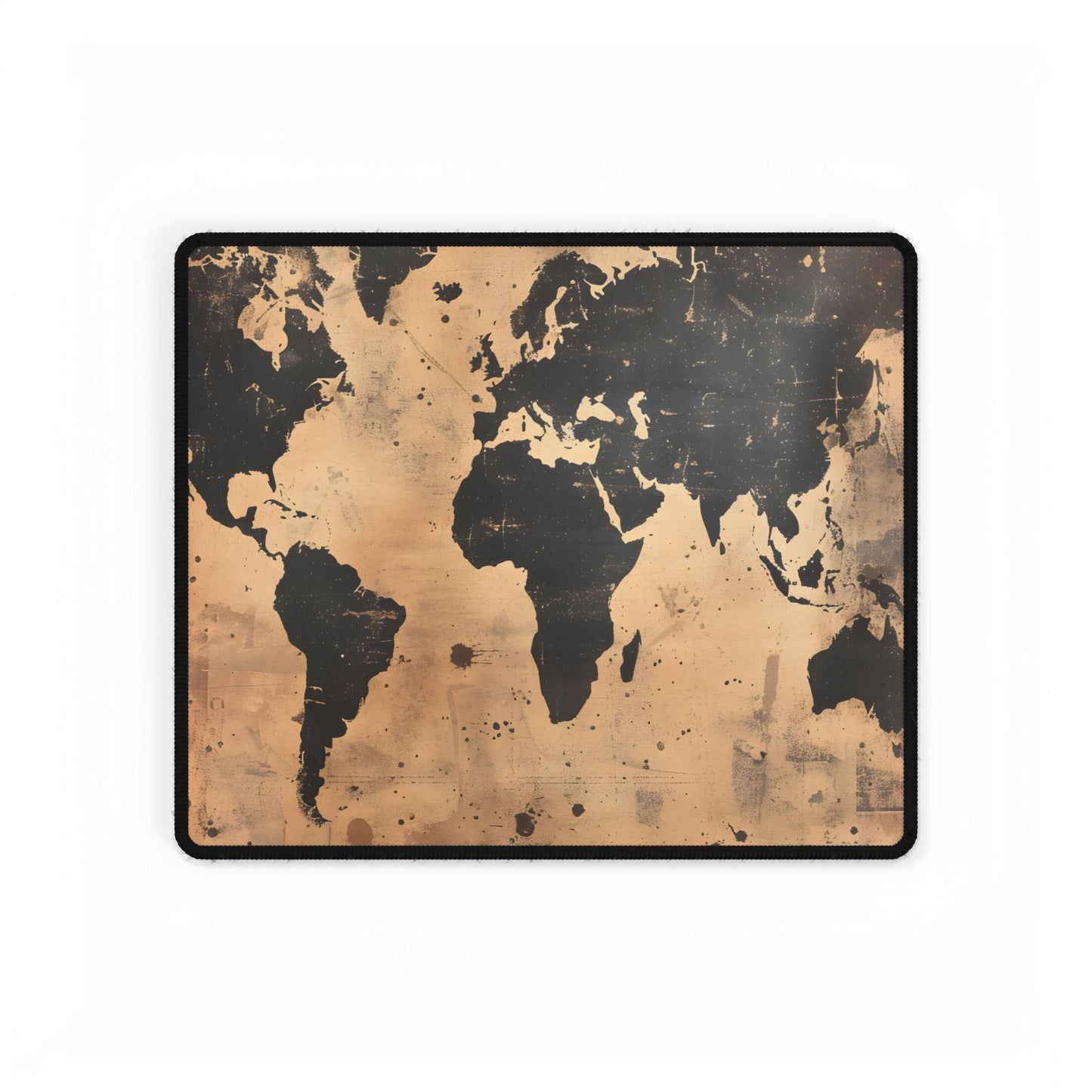 Timeless World Map: Elegant Artwork - Desk Mat