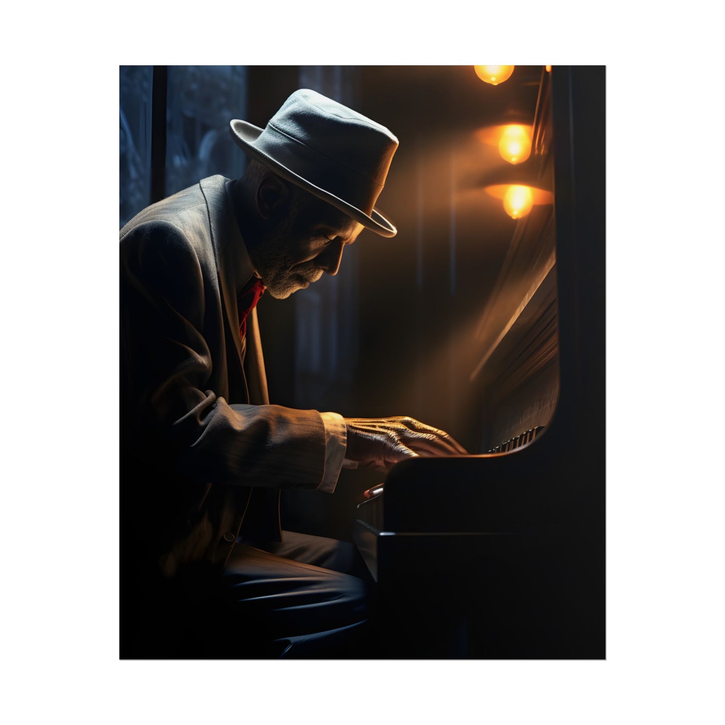 Intricate Piano Moment: Reflections of a Musician - Poster
