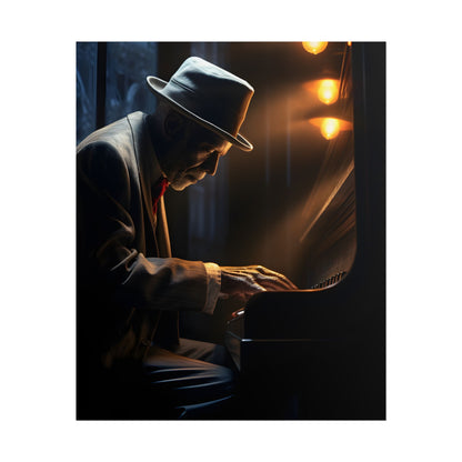 Intricate Piano Moment: Reflections of a Musician - Poster