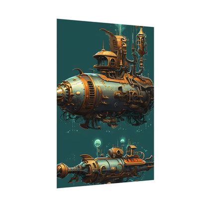 Steampunk Undersea Adventure: Captain Nemos' Submarine Odyssey - Poster
