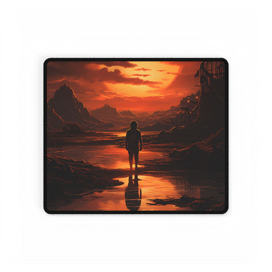 Bright Indoor Light: Paper-Like Artwork in Focus - Desk Mat