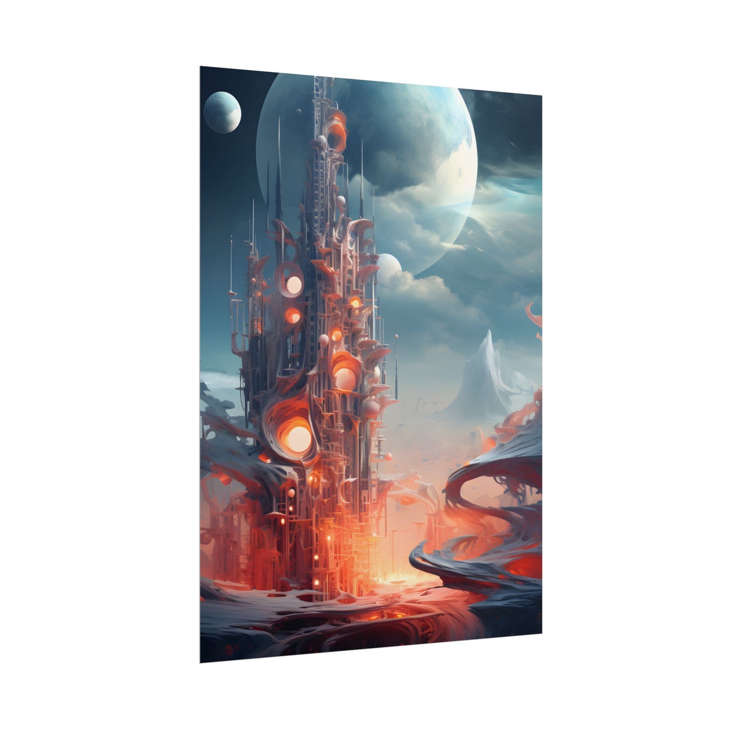 Cyber Dreams: Abstract Artwork - Poster