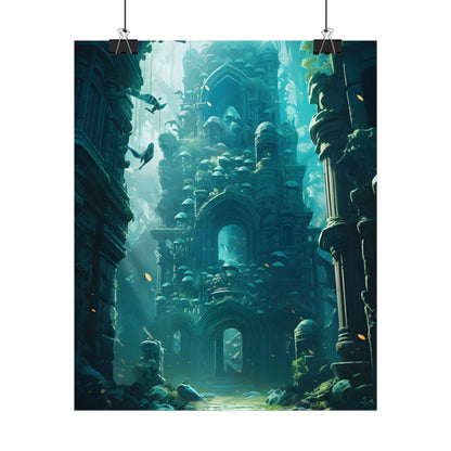 Lost Underwater Civilization: Ancient Artifacts in Mysterious Depths - Poster