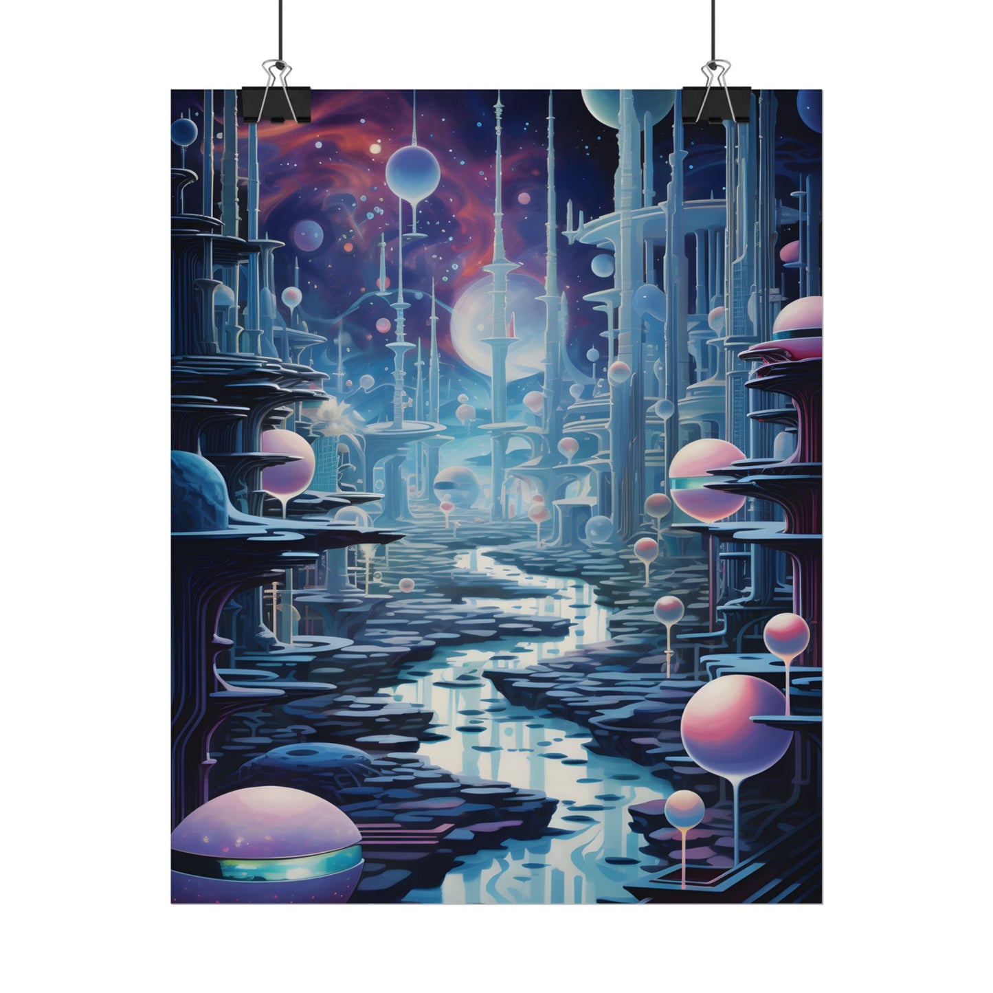 Celestial Art Gallery: Modern Architectural Design - Poster