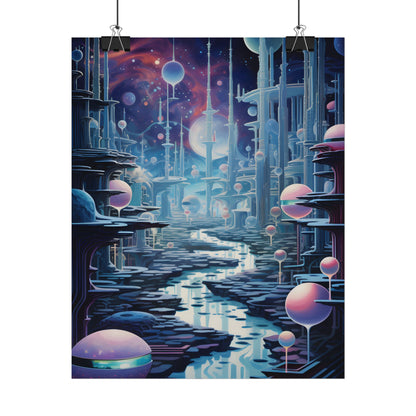 Celestial Art Gallery: Modern Architectural Design - Poster