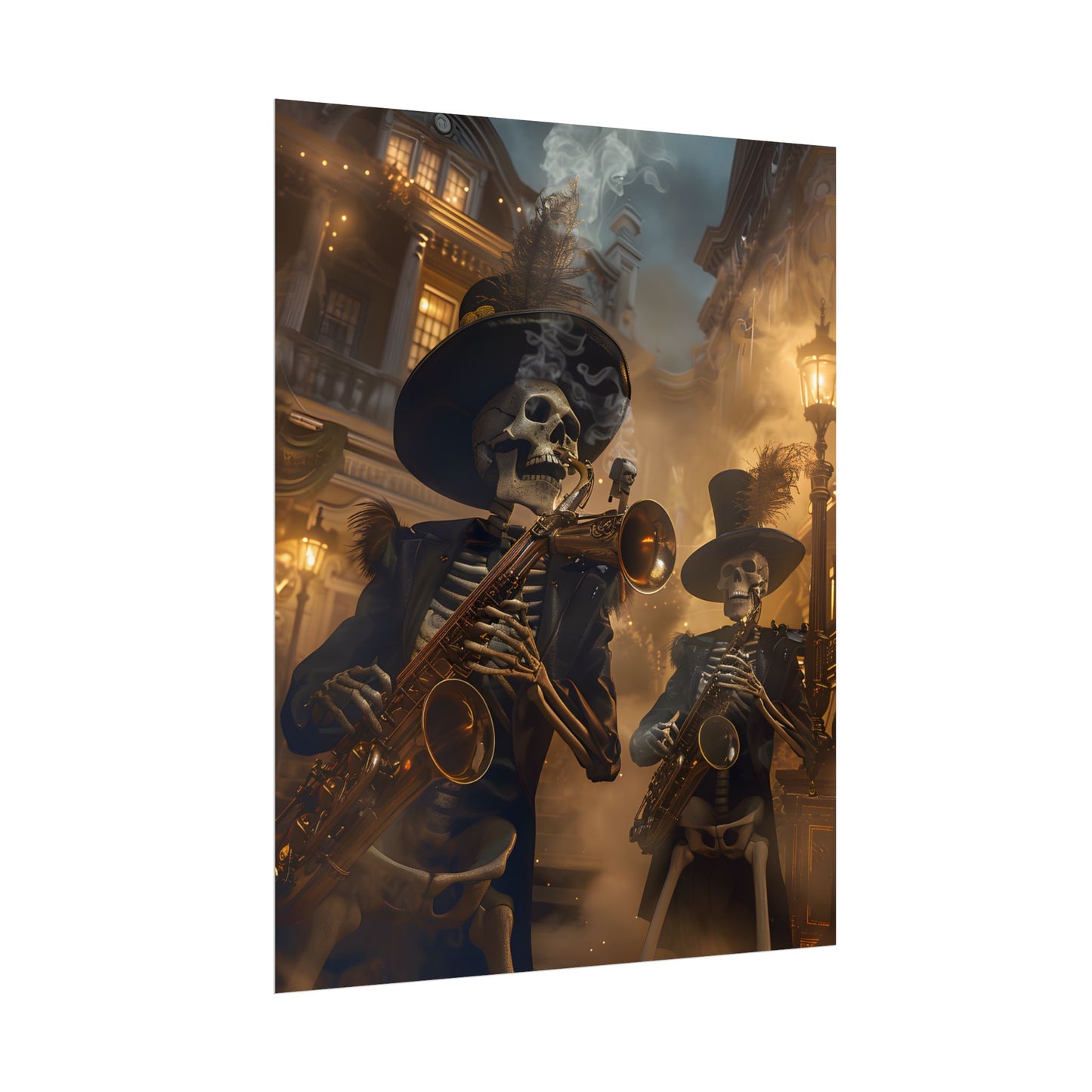 Victorian Skeleton Jazz Band: Lowbrow Artwork in Swing - Poster