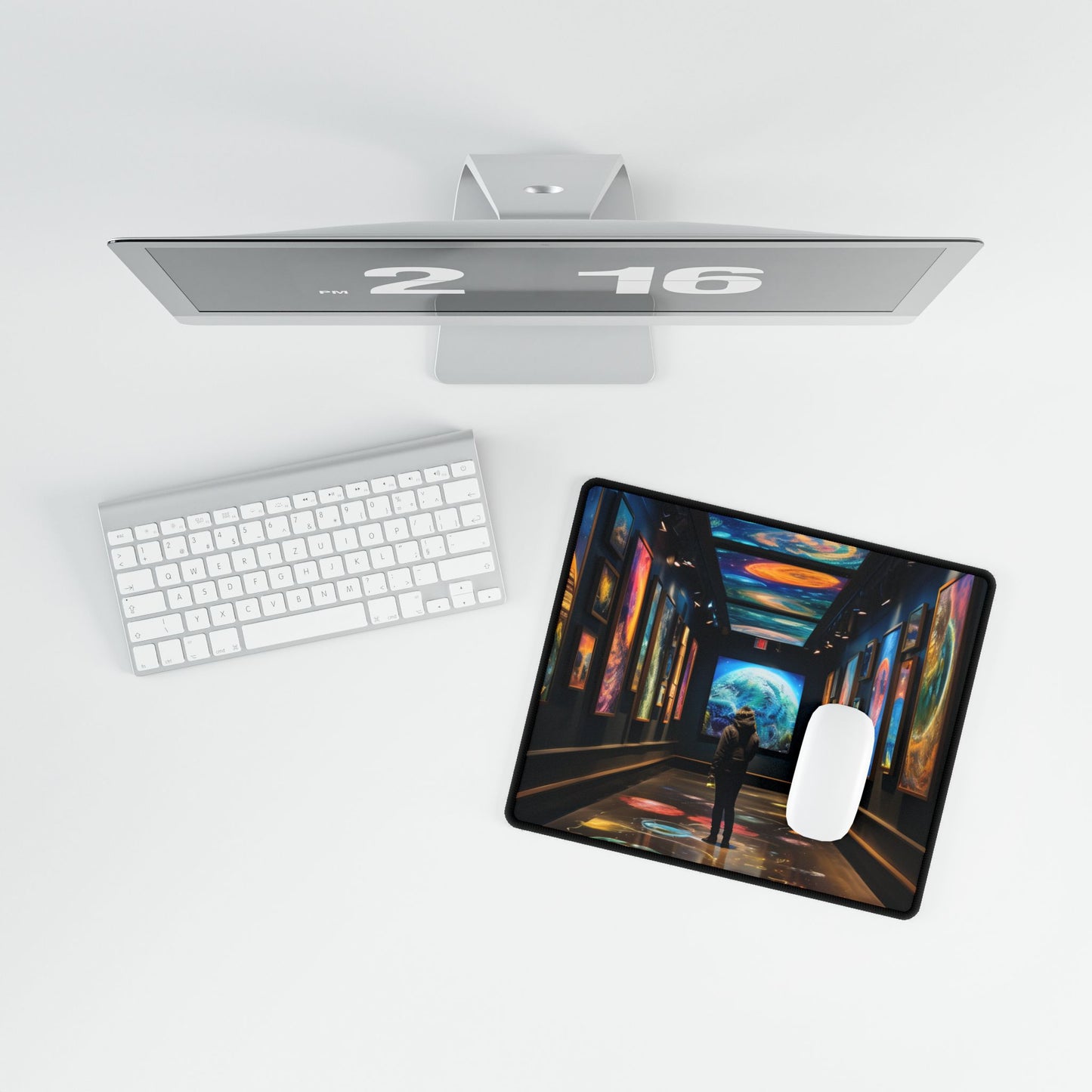 Celestial Art Gallery: Wide Angle Indoor Masterpiece - Desk Mat