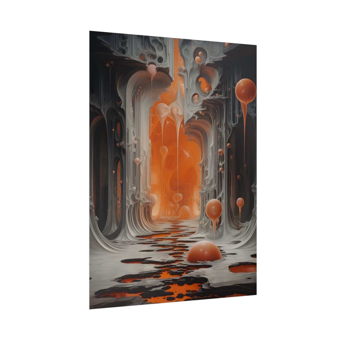 Surreal Fantasy: Tears in Reality with Portals Digital Art - Poster