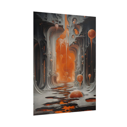 Surreal Fantasy: Tears in Reality with Portals Digital Art - Poster