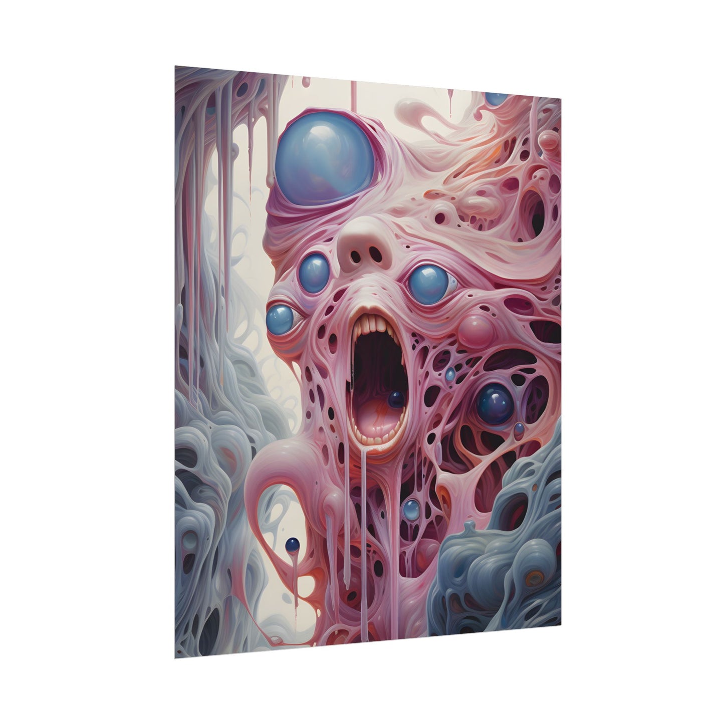 Fabric of Reality: Vibrant Portals and Rifts Artwork - Poster