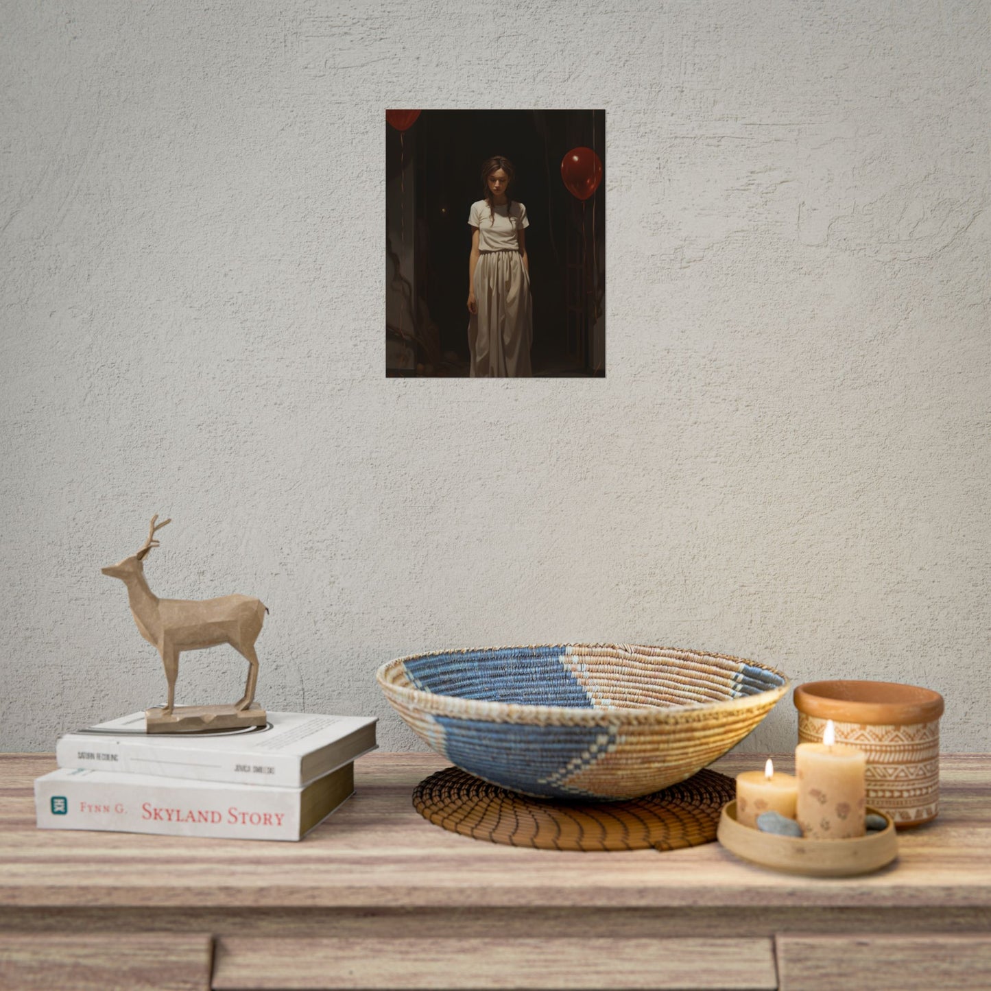 Natural Garden Stroll: Person in Nature Photography - Poster