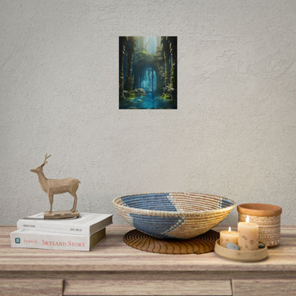 Mysterious Sunken Ancient Civilization: Underwater Artwork - Poster