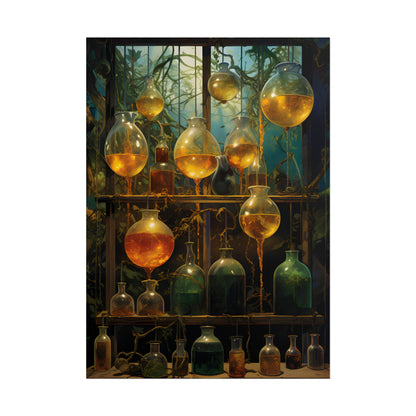 Vigors and Plasmids: Mysterious Lab Equipment Artwork - Poster