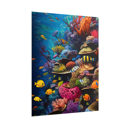 Underwater Paradise: A Sanctuary of Vibrant Marine Life - Artwork - Poster