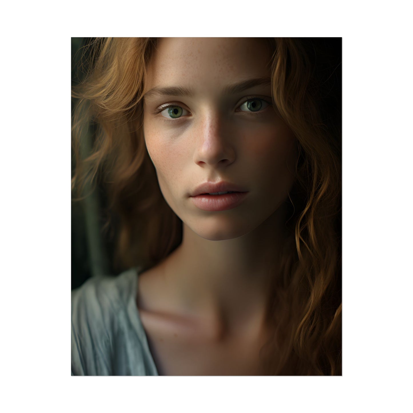 Close-Up Joy: Light Blue Eyes - Poster