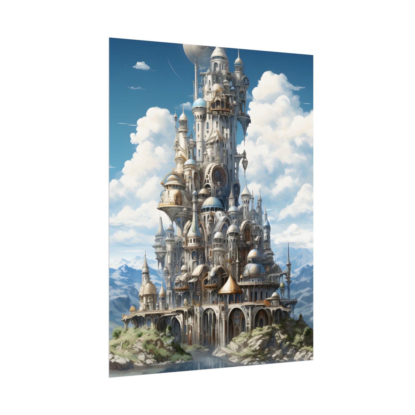 Floating City Columbia 6: Breathtaking Modern Cityscape - Poster