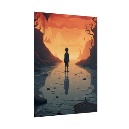Outdoor Encounter: Two Friends in Nature - Artwork - Poster