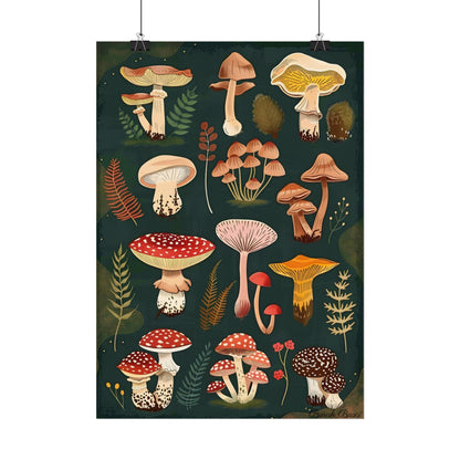 Vibrant Mushroom Poster: 2024 Batch - Poster
